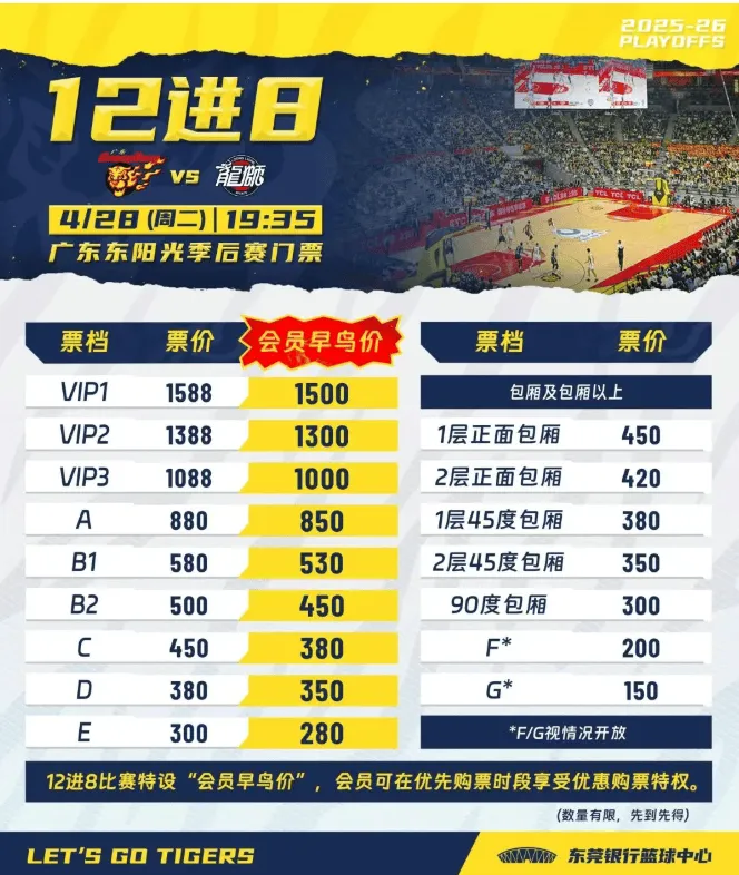 金沙娱乐城app下载-广东男篮季后赛12进8赛事主场球票价格：最高1588，最低150